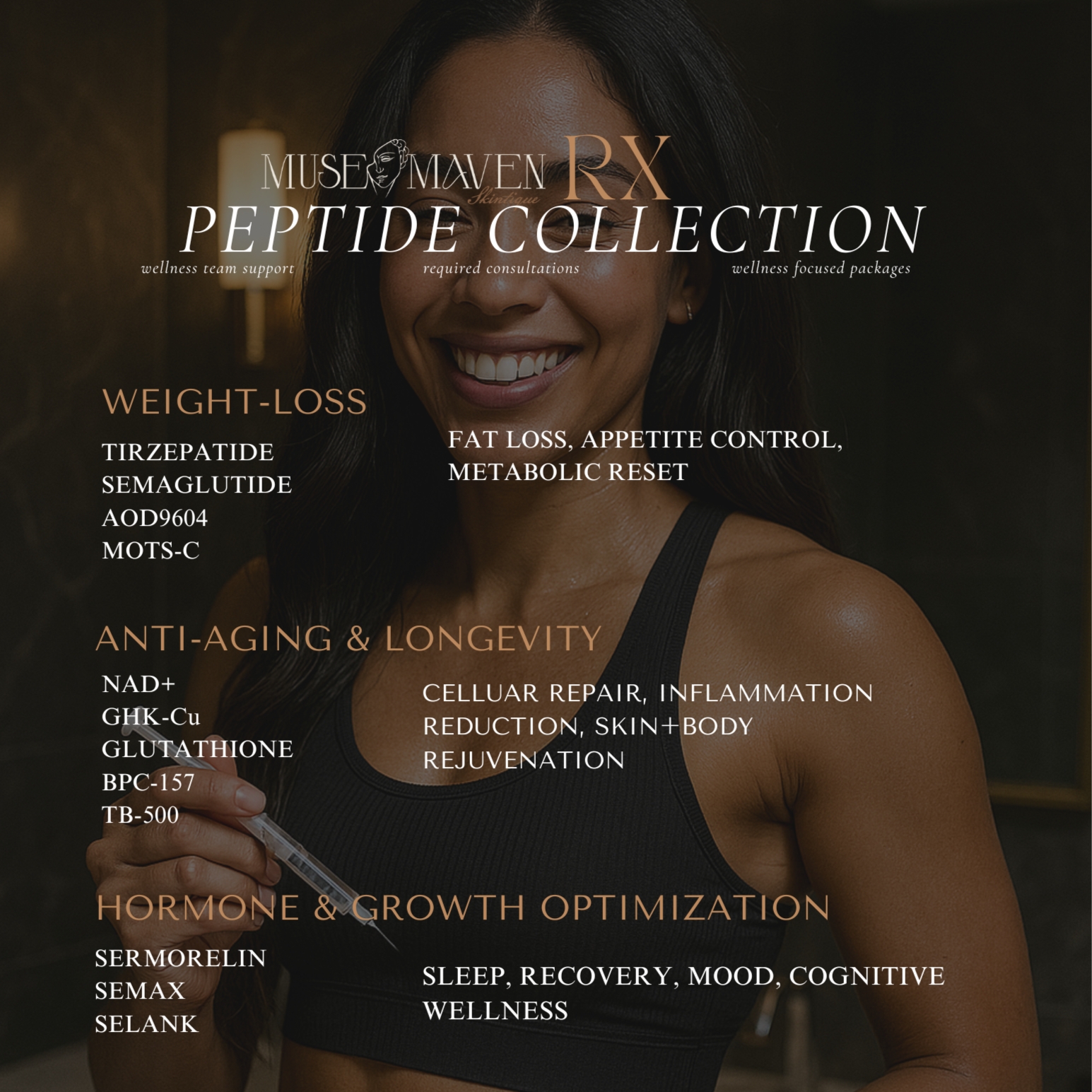 Rx  PEPTIDES CONSULTATION-IN PERSON at MUSE MAVEN SKINTIQUE AND WELLNESS in Atlanta, GA