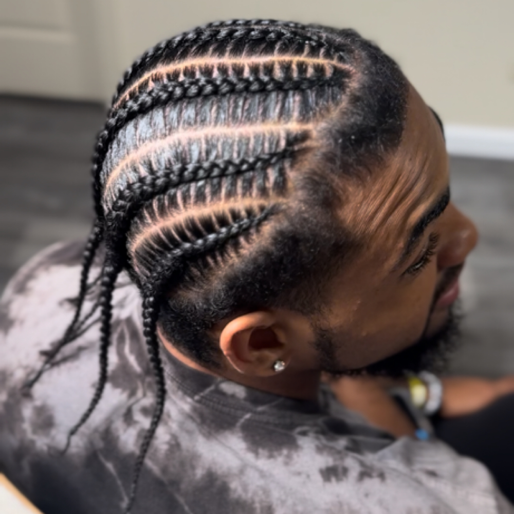 Men Cornrows (no Design) at HairByZhordanReignn in Smyrna, TN