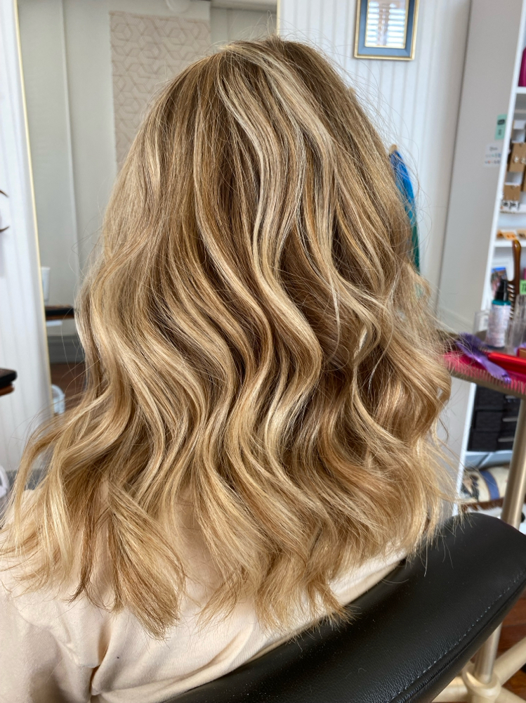 Gloss/ Toner With Blowout