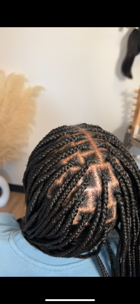 Small Knotless Mid Back