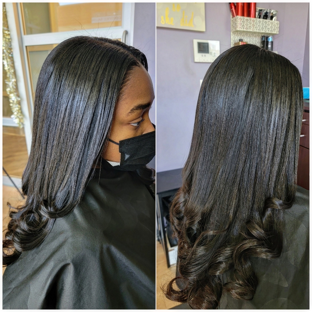 Full Sew In Hair Ext. W/ Leave-Out