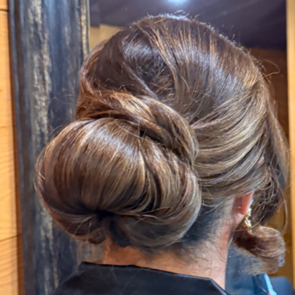 Up-do at Crowned Hair in Augusta, GA