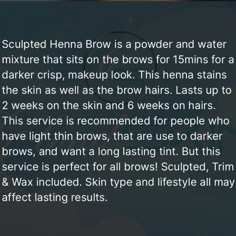 Sculpted Henna Brows at Cloud Skin Esthetics LLC. in Redford, MI