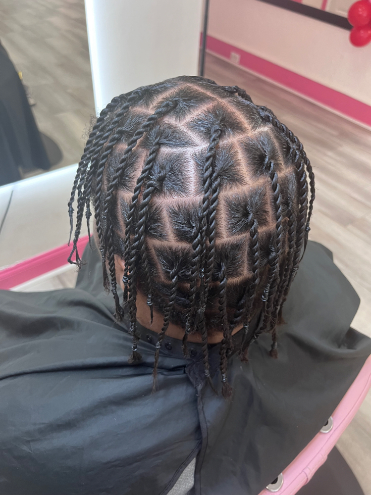 Two- Strand Twists (Without Hair)