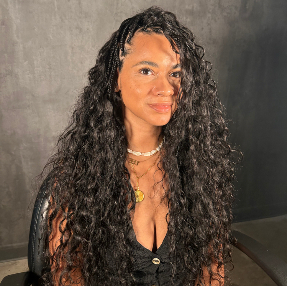 Medium Mid-Back Goddess Braids at Coilz in Smyrna, GA