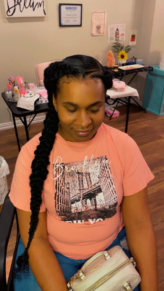 Butterfly Braids/ 2 Feed-In braids