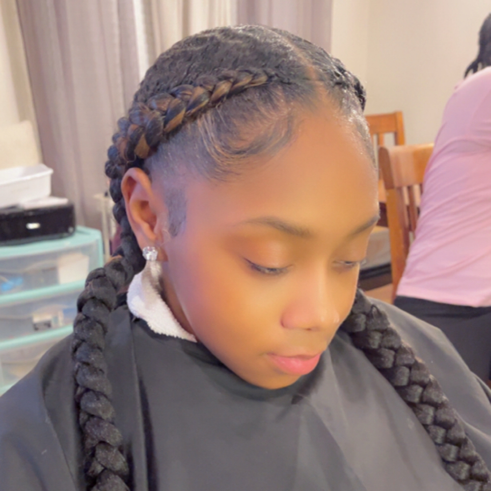 Luxe 2 Braids/Butterfly Braids at A Touch Of Tee’s Beauty LLC in Mesquite, TX