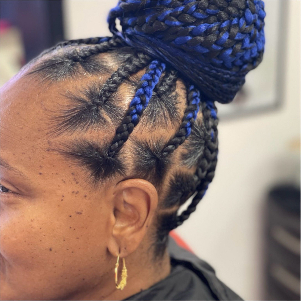 Large Knotless Braids (18-23 Braids) at Madame Jay Salon in Freeport, NY