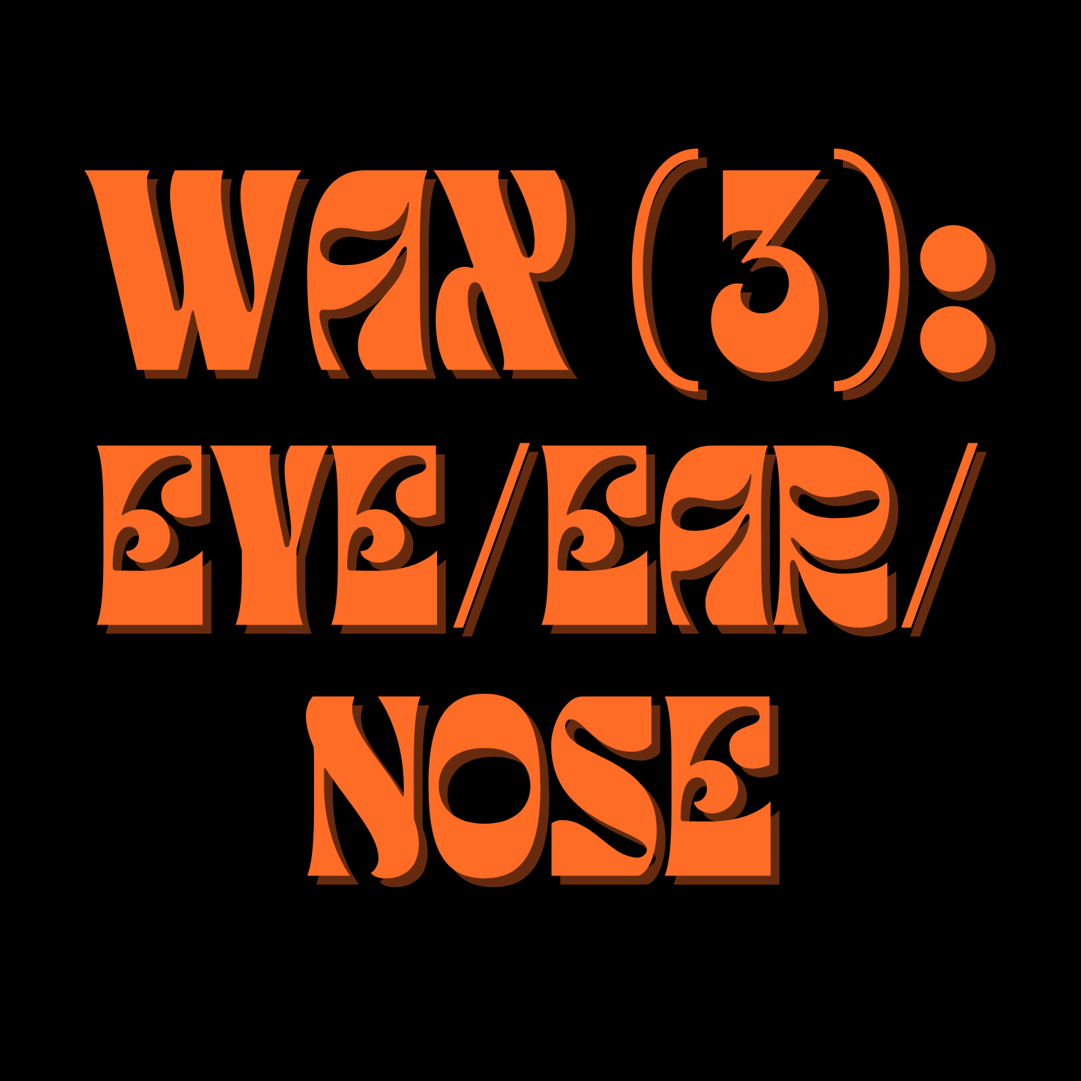 Eyebrow/Nose/Ear