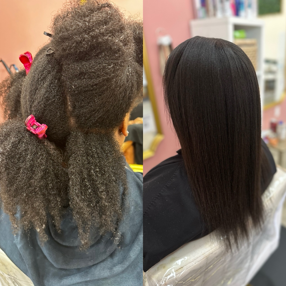 Keratin smoothing