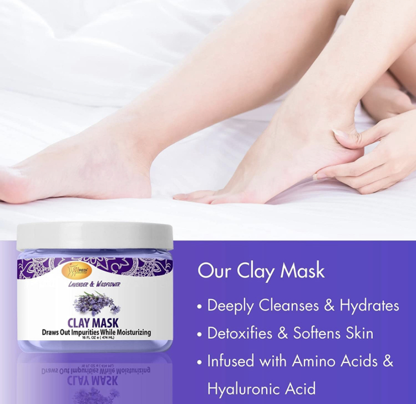 Add Spa Pedi Clay Mask / Hot Towels