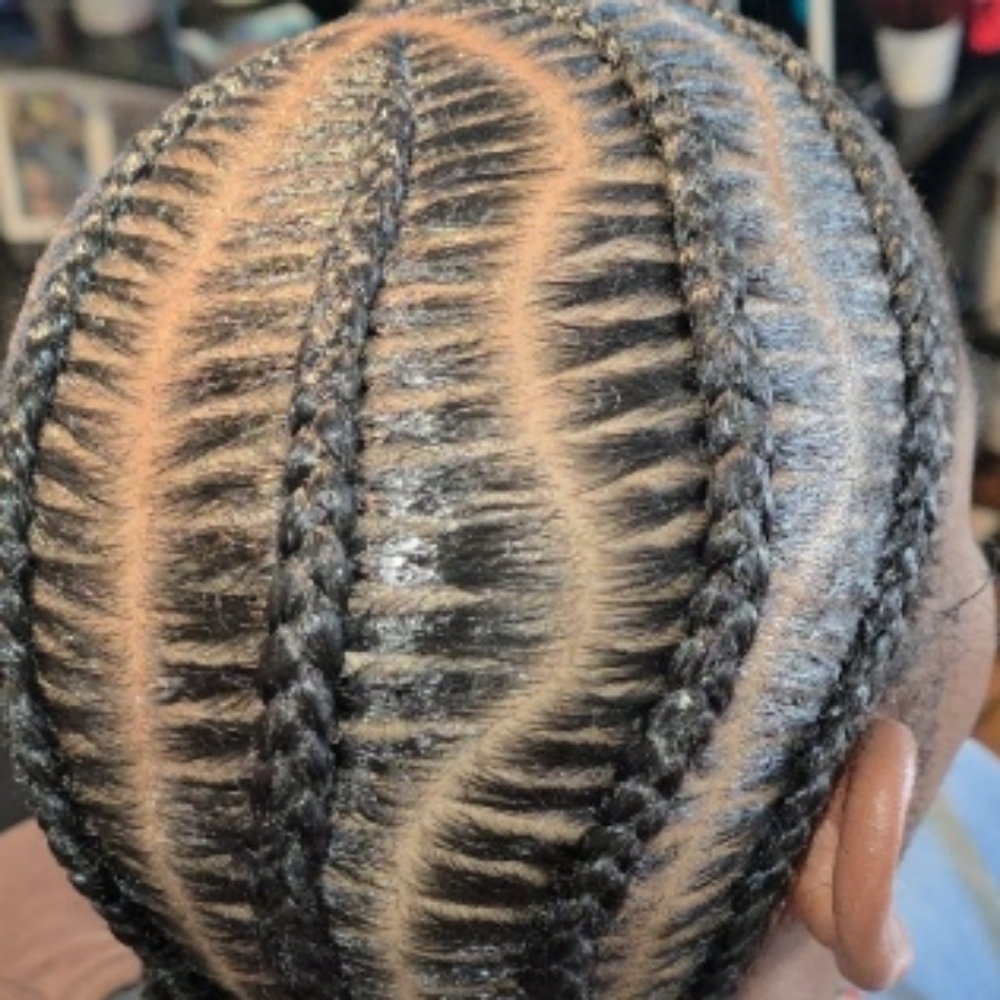 Stitch Braids (No weave) at Ms K Hair Braiding in Cincinnati, OH