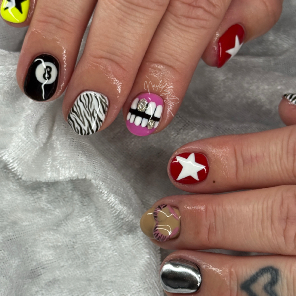 Tier 4 Structure Gel Manicure at Queen’z & King’z Barber Salon in Murrieta, CA