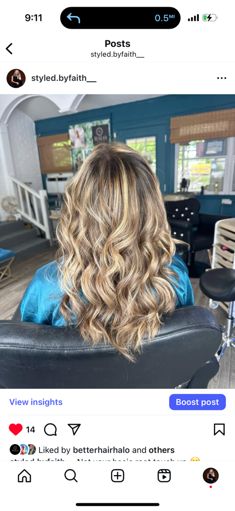 Partial Highlight Regrowth Touch Up