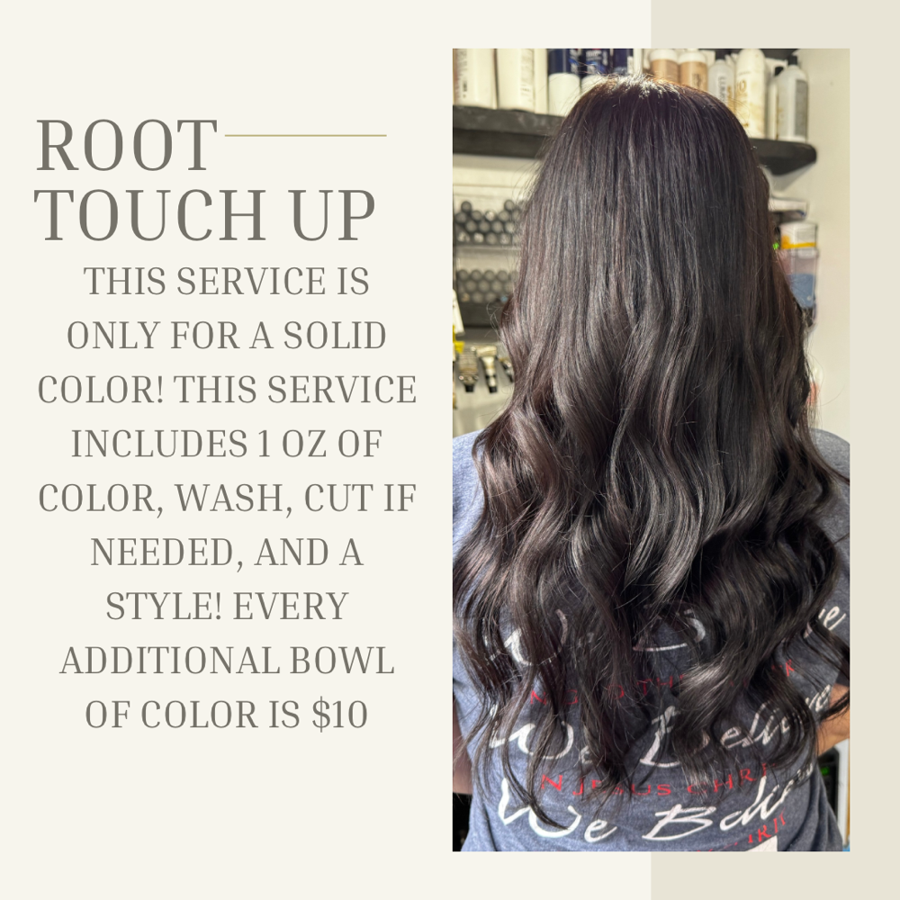 Solid Color Root Touch Up