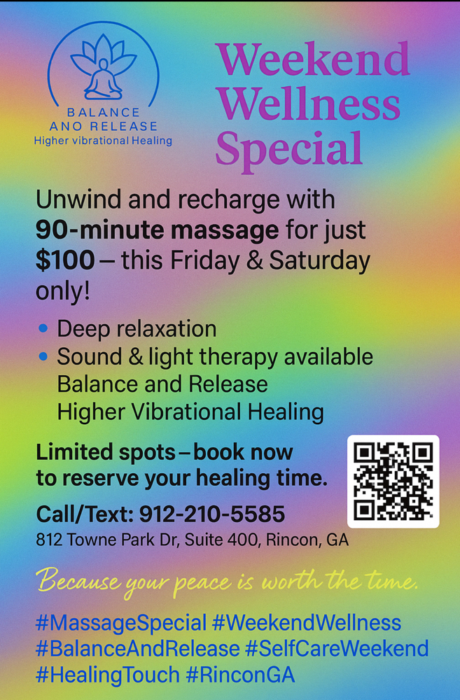 90 minute massage special