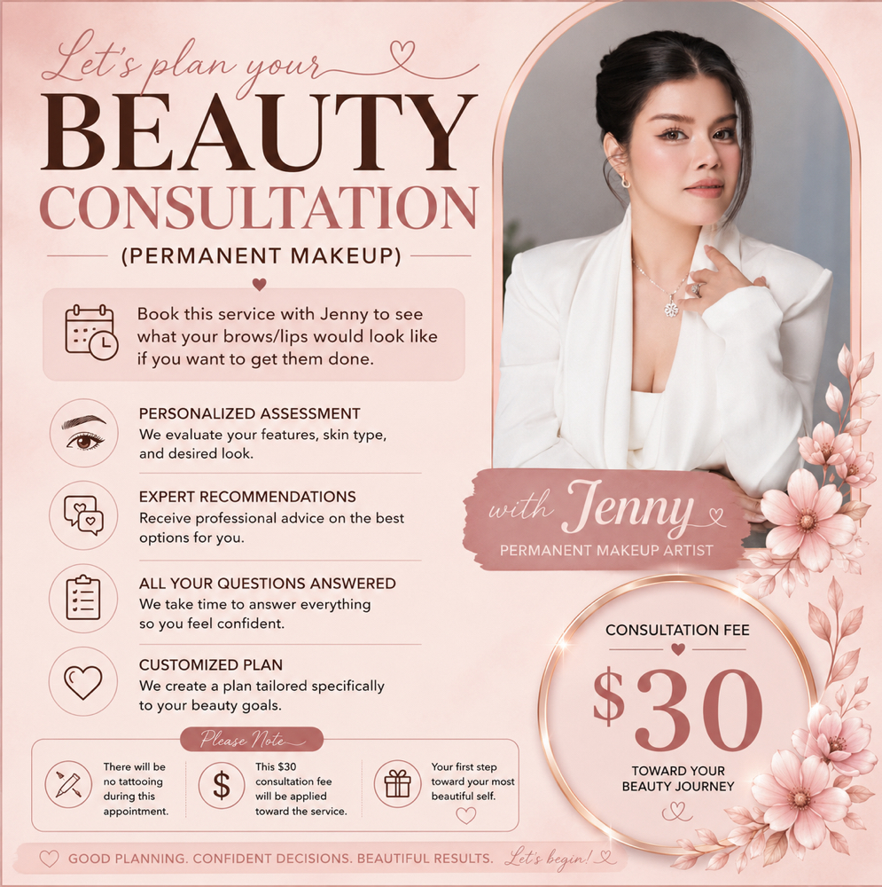 CONSULTATION (Permanent Makeup) at Blink By Jenny lashes & brows studio in Jacksonville, FL