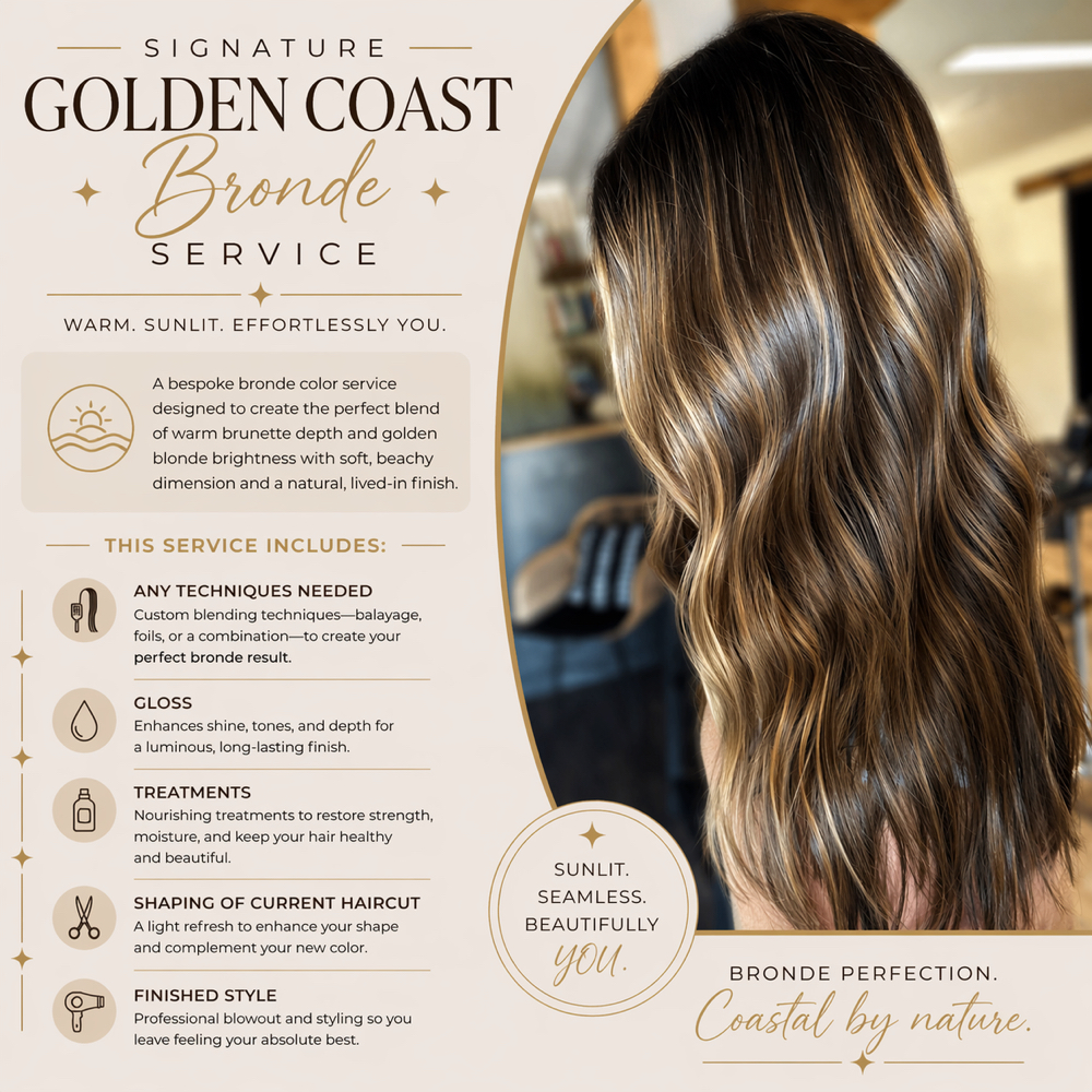 Golden Coast Bronde at Rachel Nyce Hair in Cleveland, TN