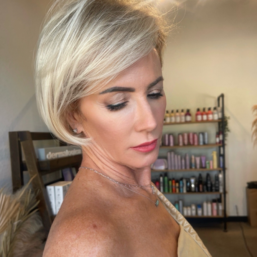 Custom mini blonding, Trim, Blowout at Hairbumhippie in Oxford, FL