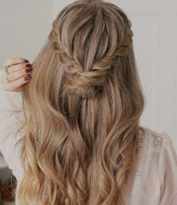 Braided Twist Half-Up Bun