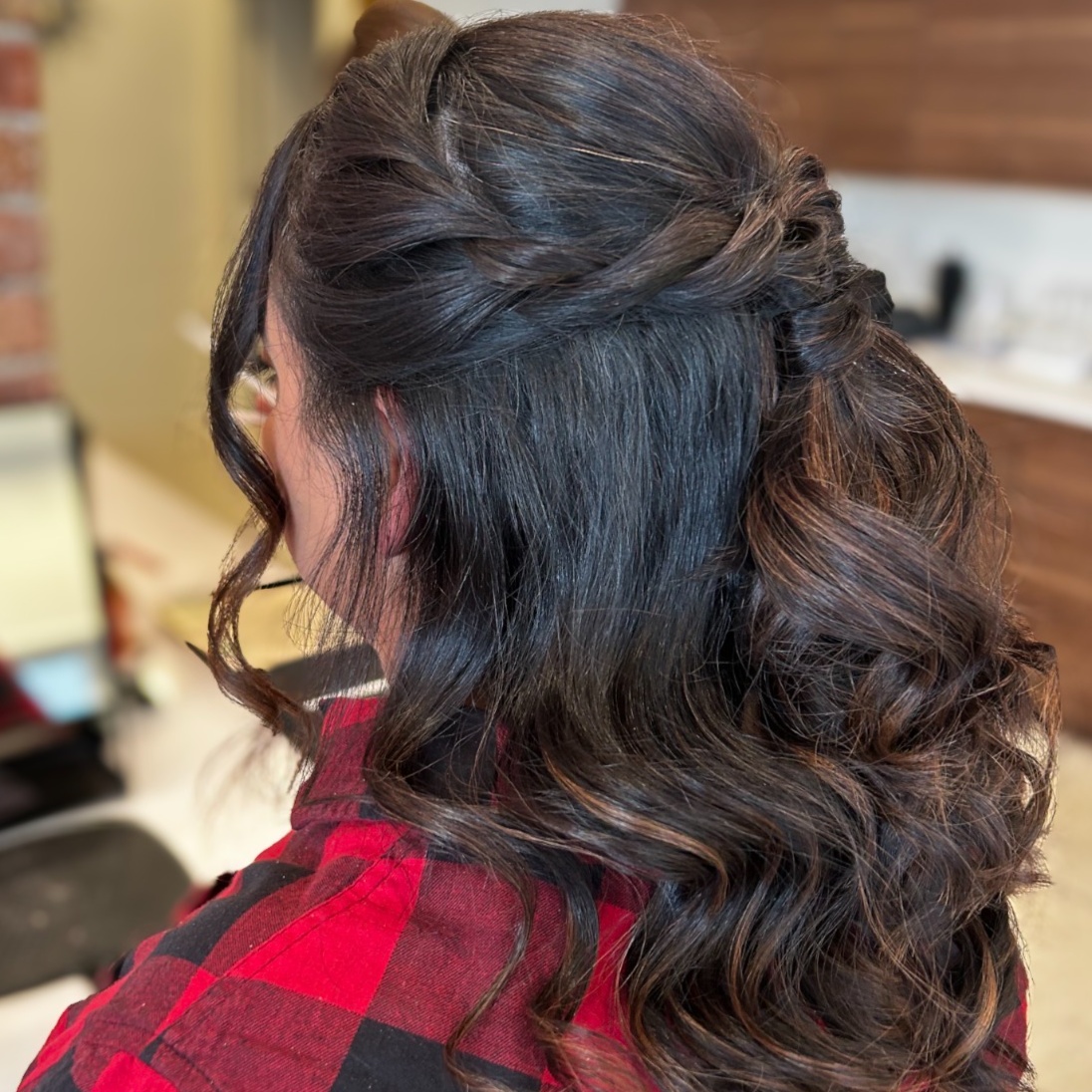 Formal Half Up Do at Eclipse Salon in Sandwich, IL