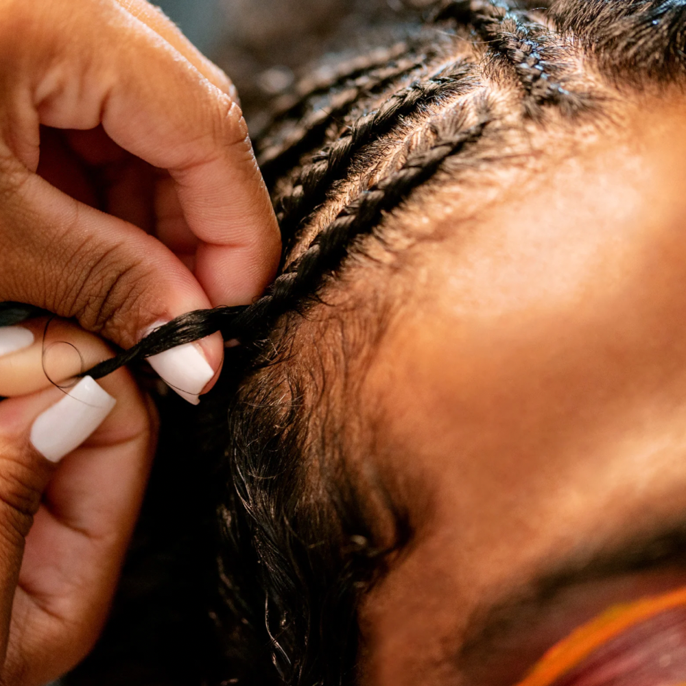 Flat Twist on Natural Hair