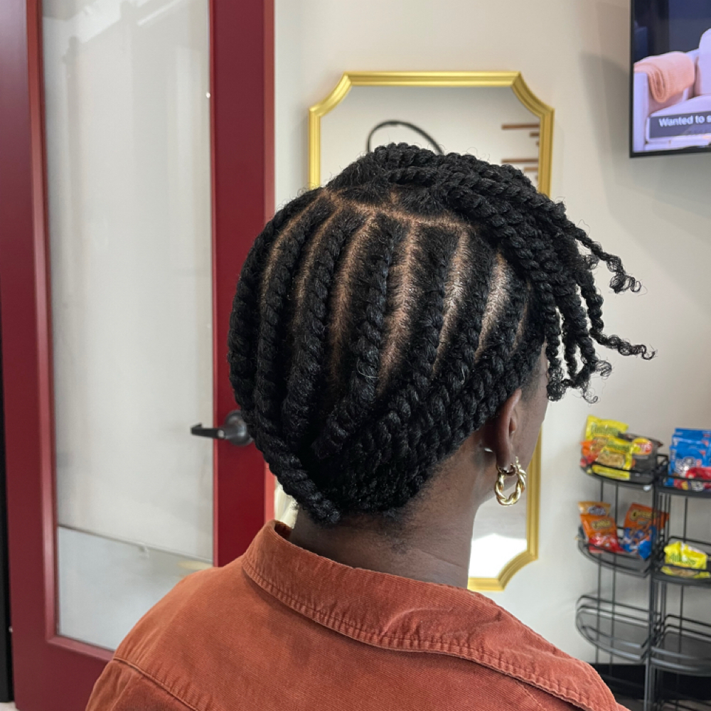 Natural Updo at The Joi N Beautie in Katy, TX