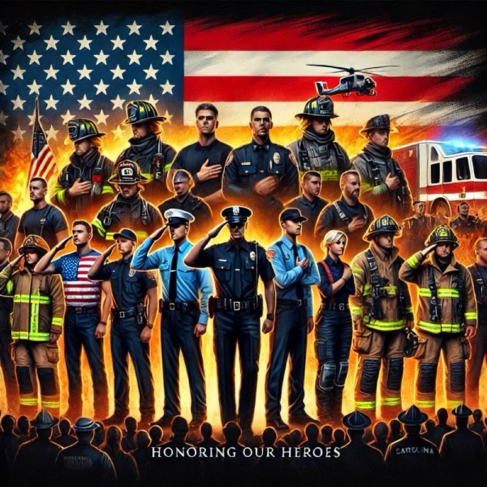 First Responders Haircut at Jenette’s shear madness in Santa Clarita, CA