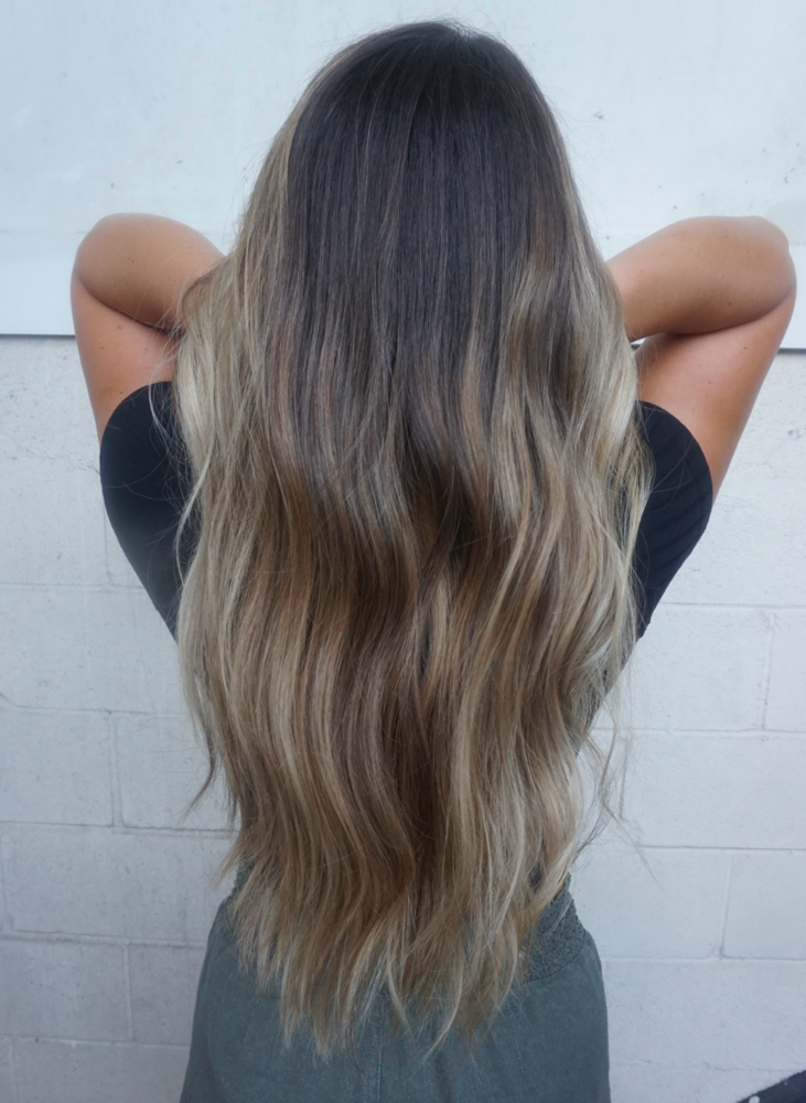 Full Balayage and Blow-Dry