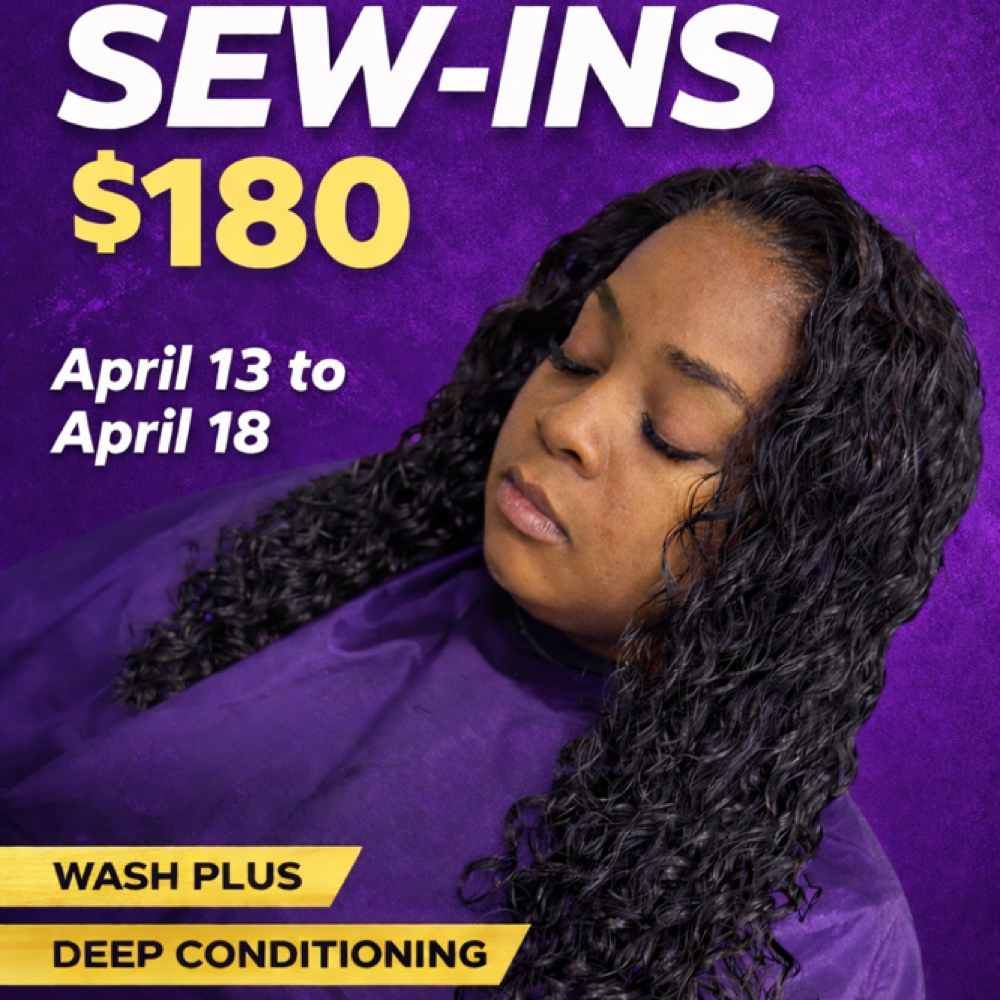 Promo Sew In at THE JUiCE BAR Style studio in Hamden, CT
