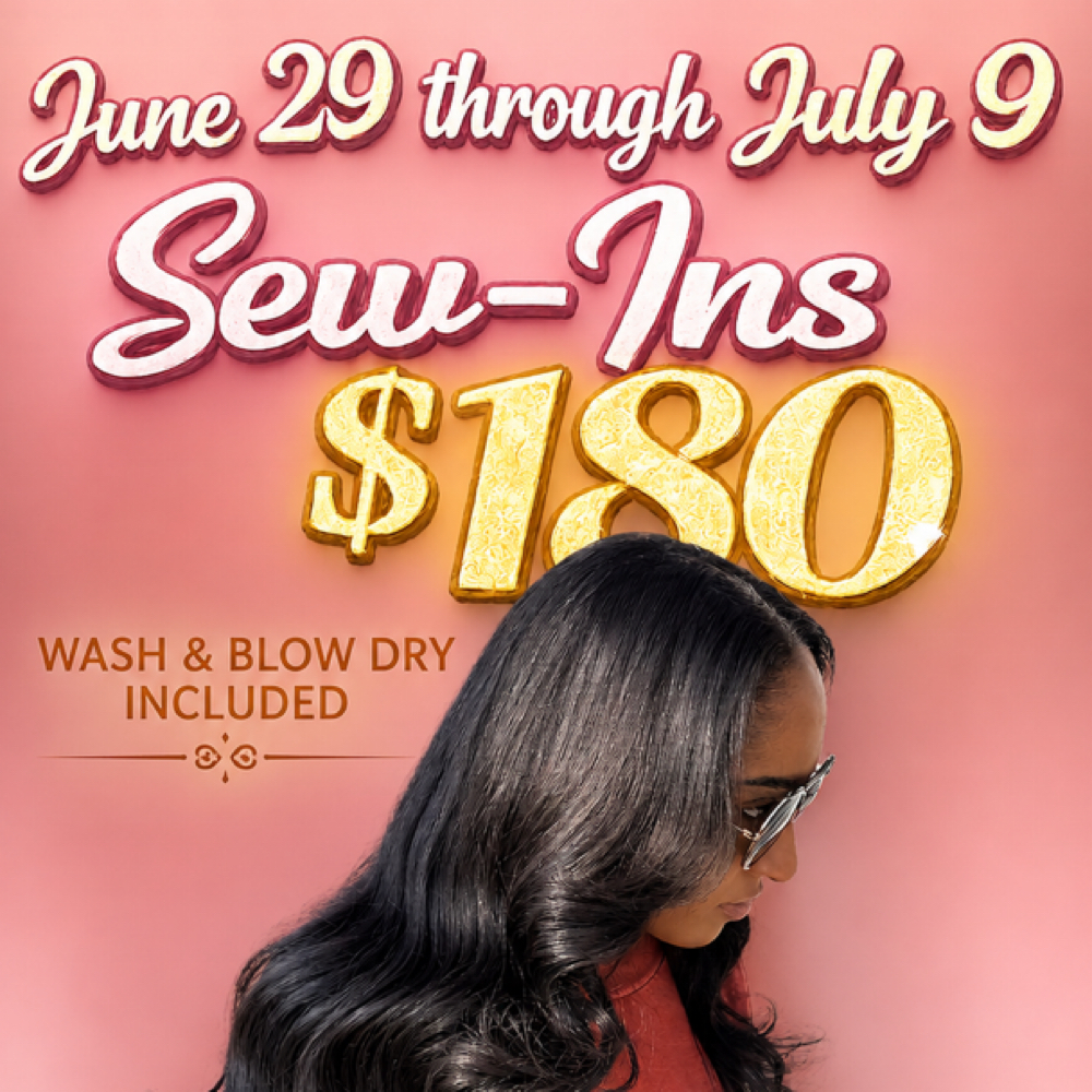 Promo Sew In at THE JUiCE BAR Style studio in Hamden, CT
