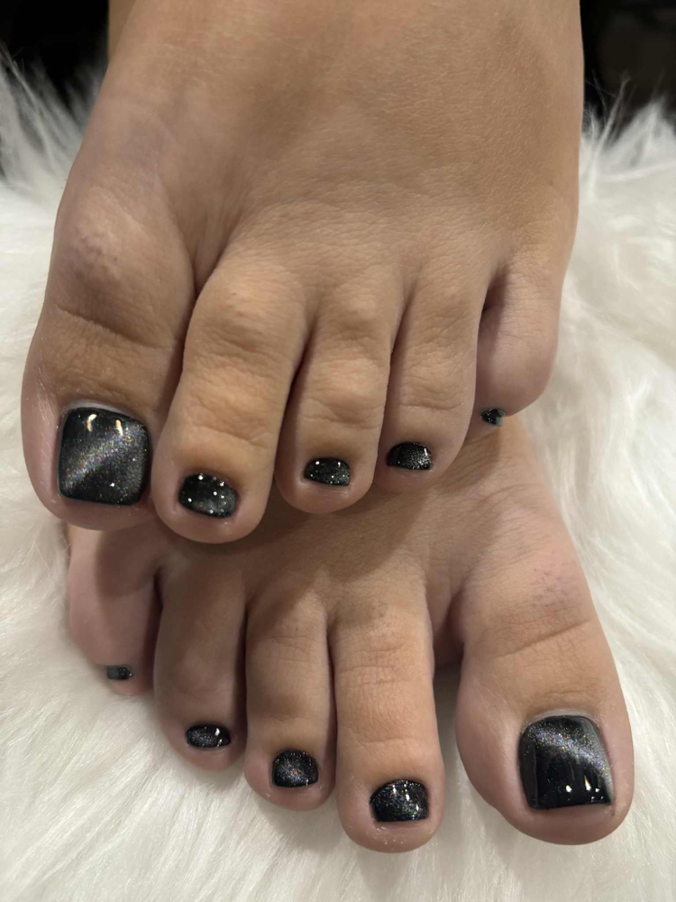 Gel Polish On Toes With Pedi