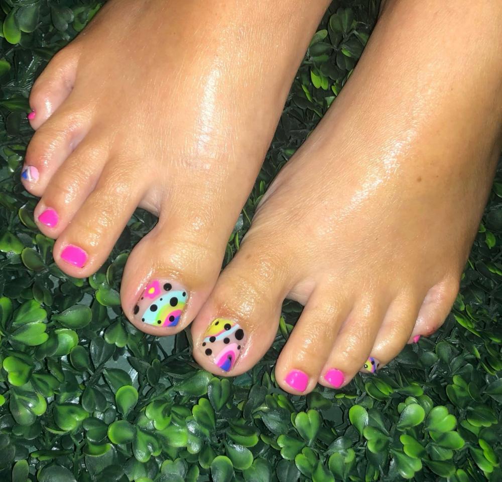 Gel Toe Polish Change