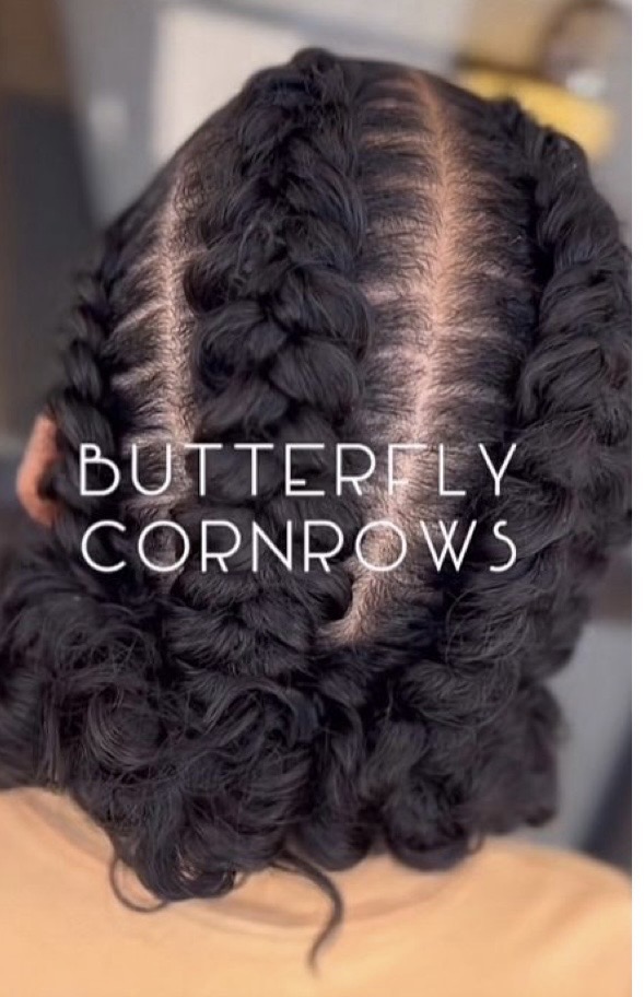4 Butterfly Cornrows