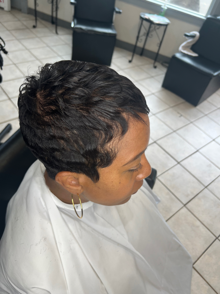 Pixie -Relaxer /Retouch & Style