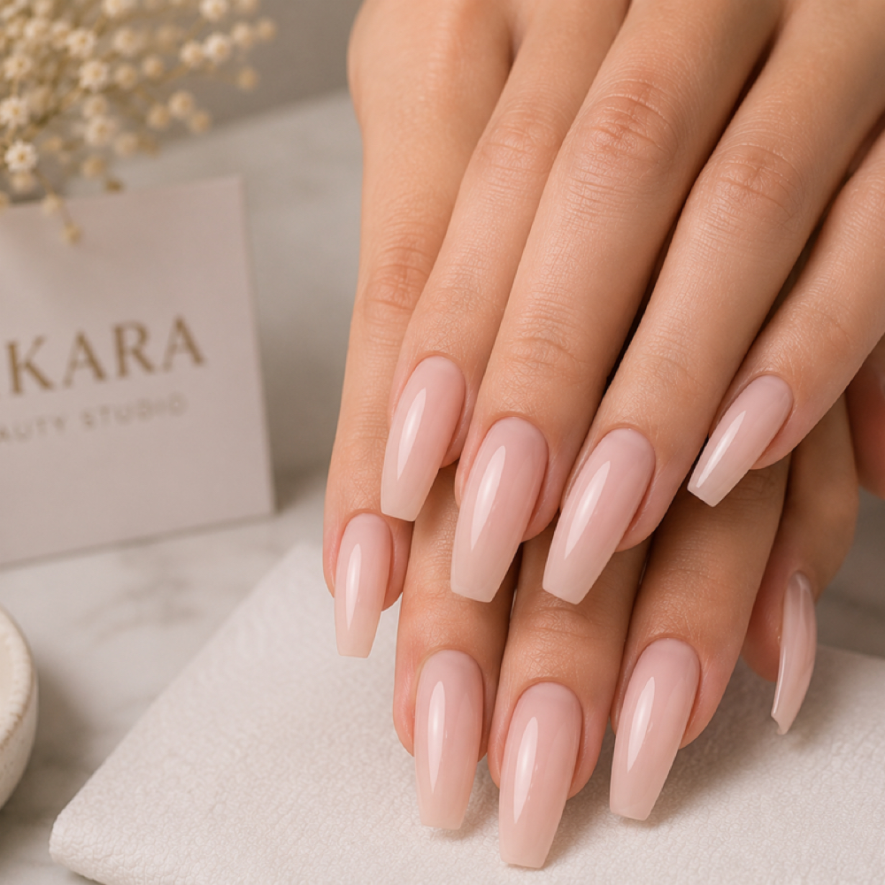 Nail extensions at HIKARA beauty studio in Gaithersburg, MD