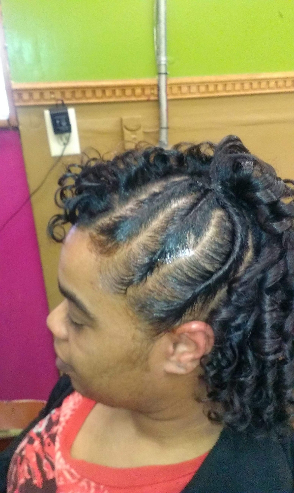 Updo style