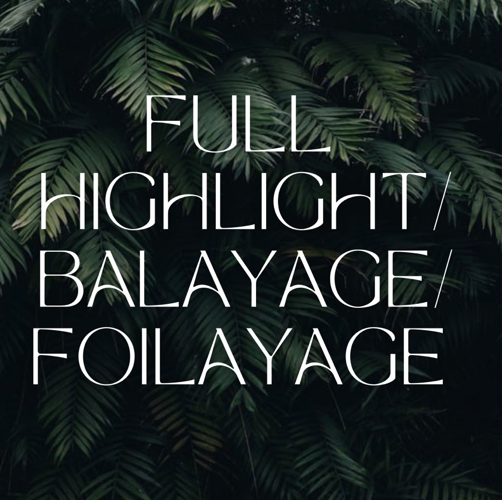 Full Highlight/ Balayage/ Foilayage