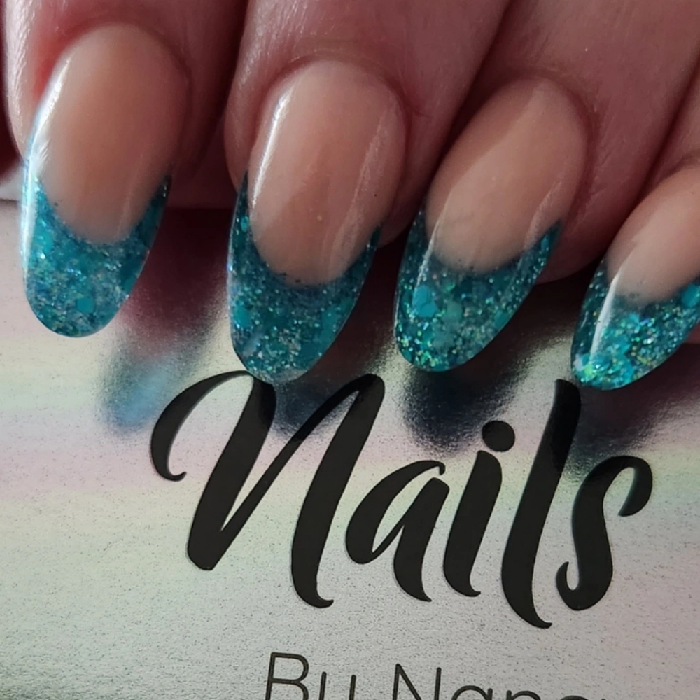 Full Set Glitter Tips