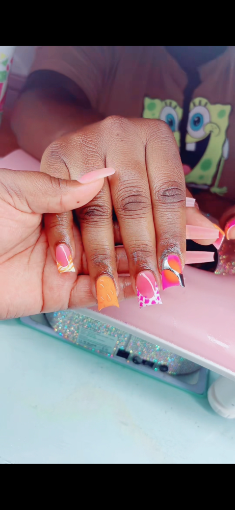 Short-Medium Duckies Fullset at Ceradii nails in Indianapolis, IN
