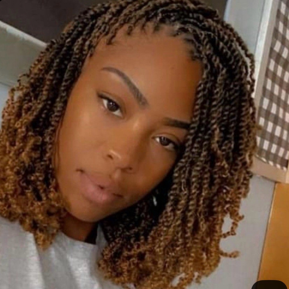 Meduim Twist Braids With Hair Add at Styles by Meka in Duncanville, TX
