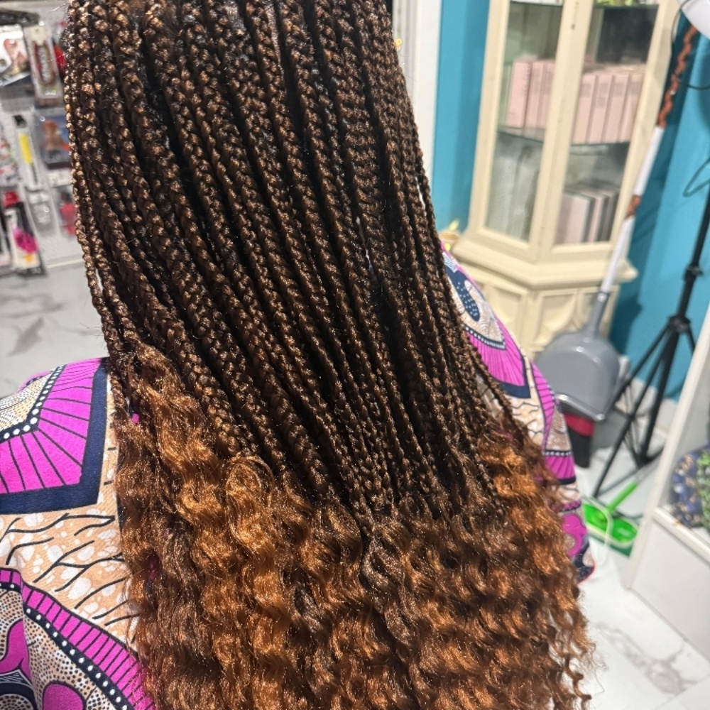 Notless Braids With Curly Hair at Djina  Braiding in Grand Prairie, TX
