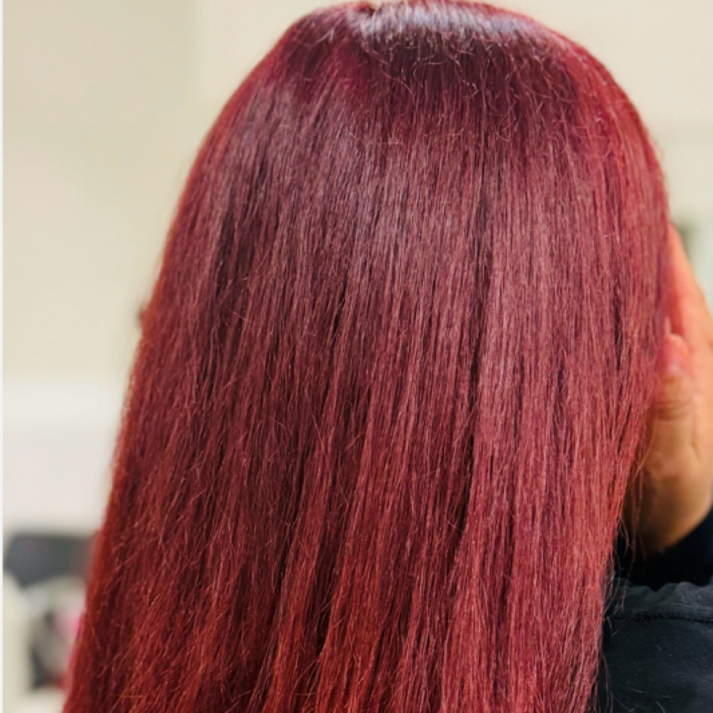 Gloss / Toner + Silk Press at The Pink Comb in Frisco, TX