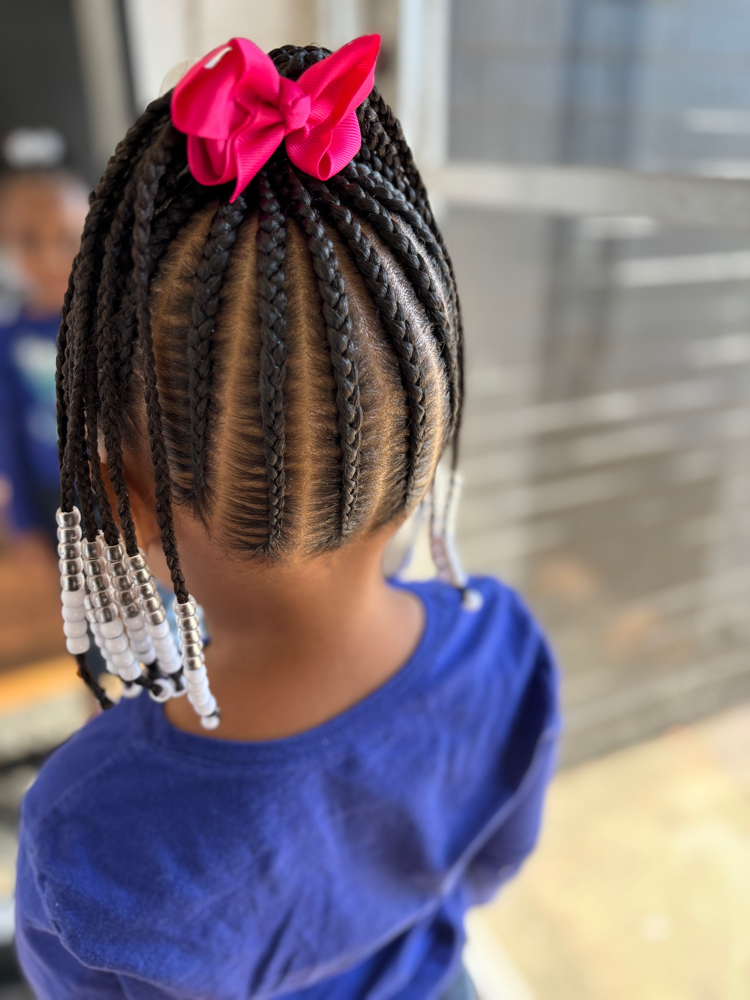 Kids Braided Styles W/ Weave(2-11)