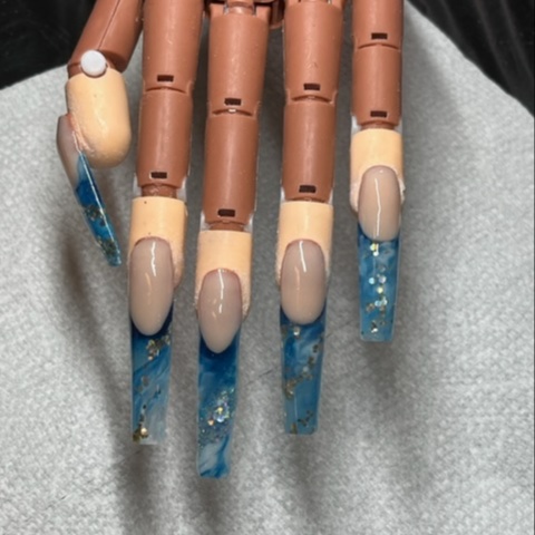 FRENCH XL Acrylic Full Set at Pretty N Polished Nails by Mi Mi in Suffolk, VA