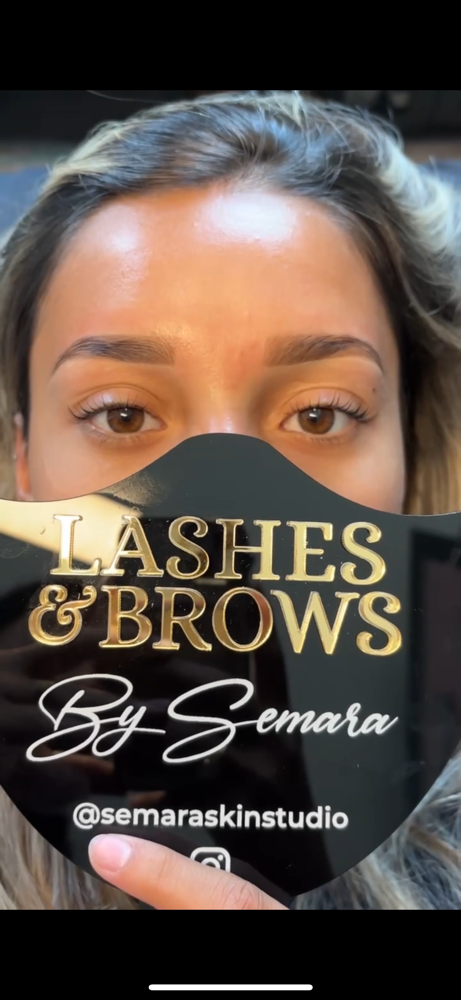 Brow Lamination at Semara Skin Studio in Fortworth, TX
