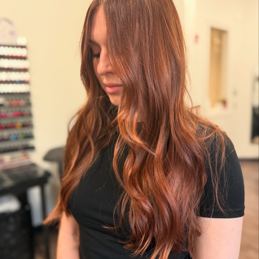 Root Coverage + Ends Refreshed at Fika Hair Studio in Cranberry Township, PA