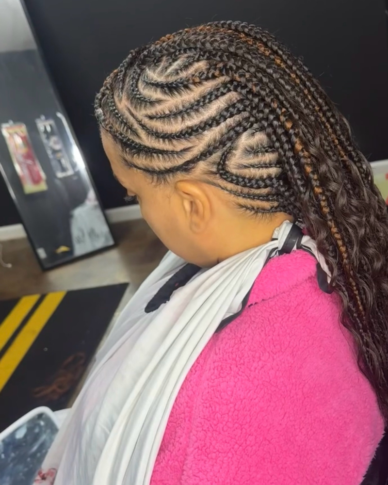 Mohawk W/ Designs Knotless