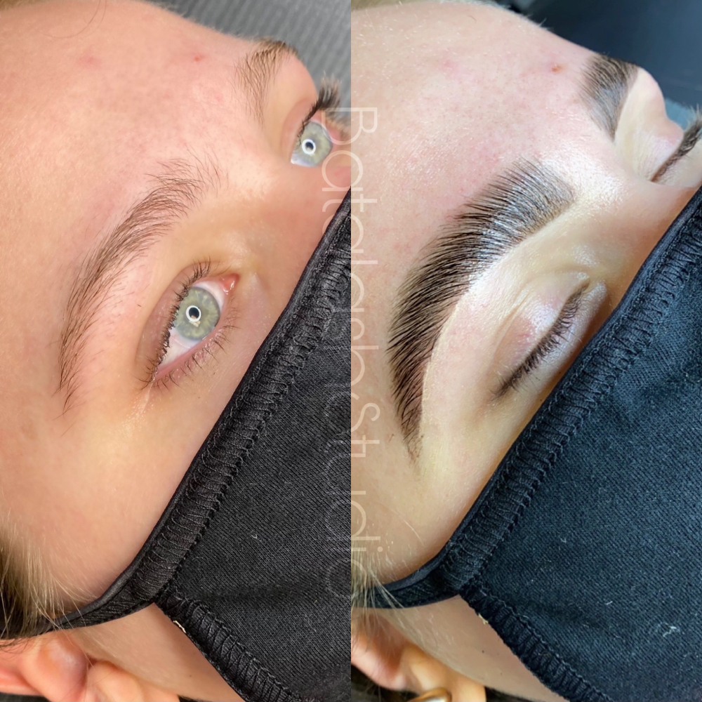 Brow Lamination, Wax, & Tint