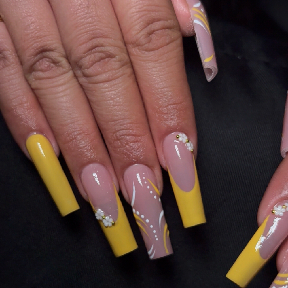 XL French / Ombre Fullset at Blazed Empire in Tampa, FL